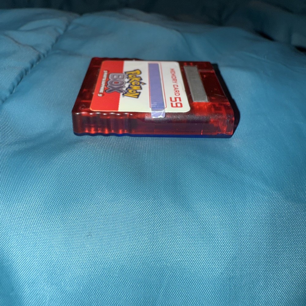 Official Nintendo GameCube Pokemon Box Memory Card 59 With Both Stickers