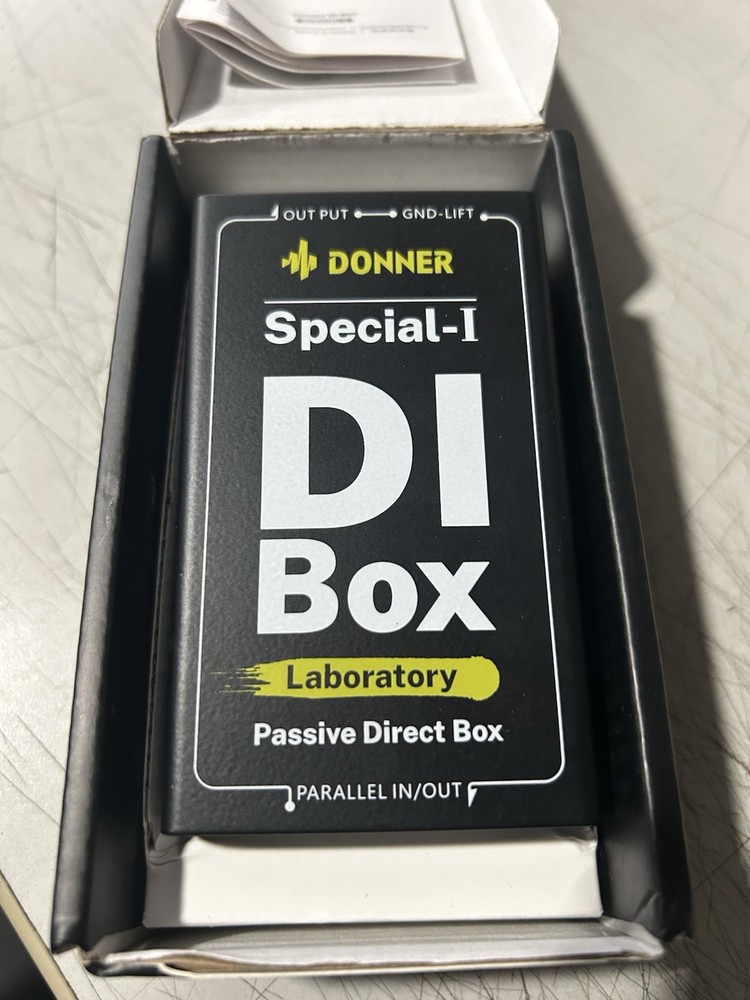 Donner Special-Ⅰ Professional High-Performance Passive DI-Box Unit Hum BLACK