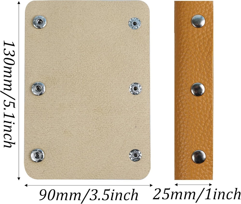 2PCS Leather Handbag Handle Wrap Covers, Purse Wallet Strap Protector Pads, Soft