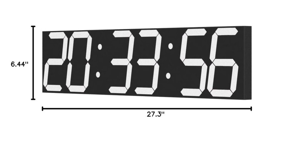 Digital Wall Clock, Oversize Led Digital Clock with Auto Dimmer, Huge Countdo...