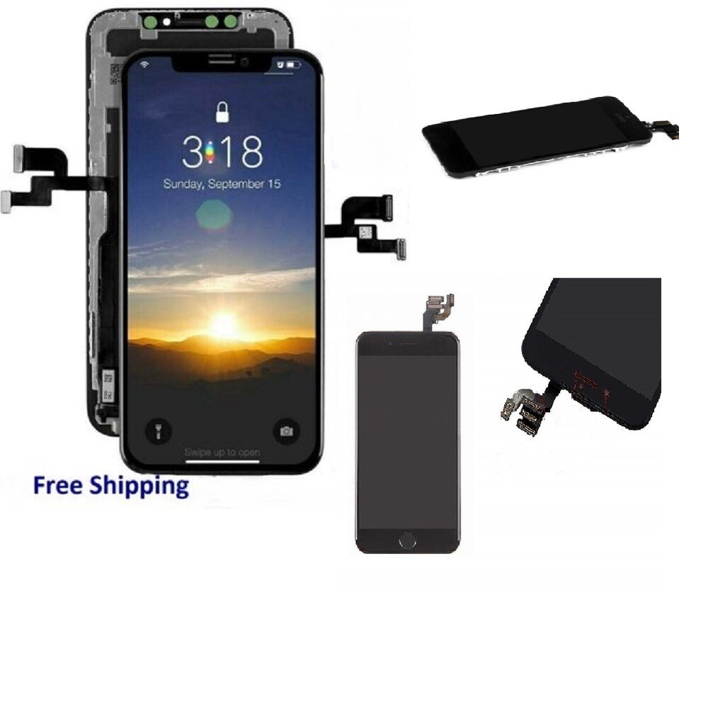 iPhone 6 6S Plus 7+ Complete Lcd Digitizer Screen With Camera & Home Button Lot