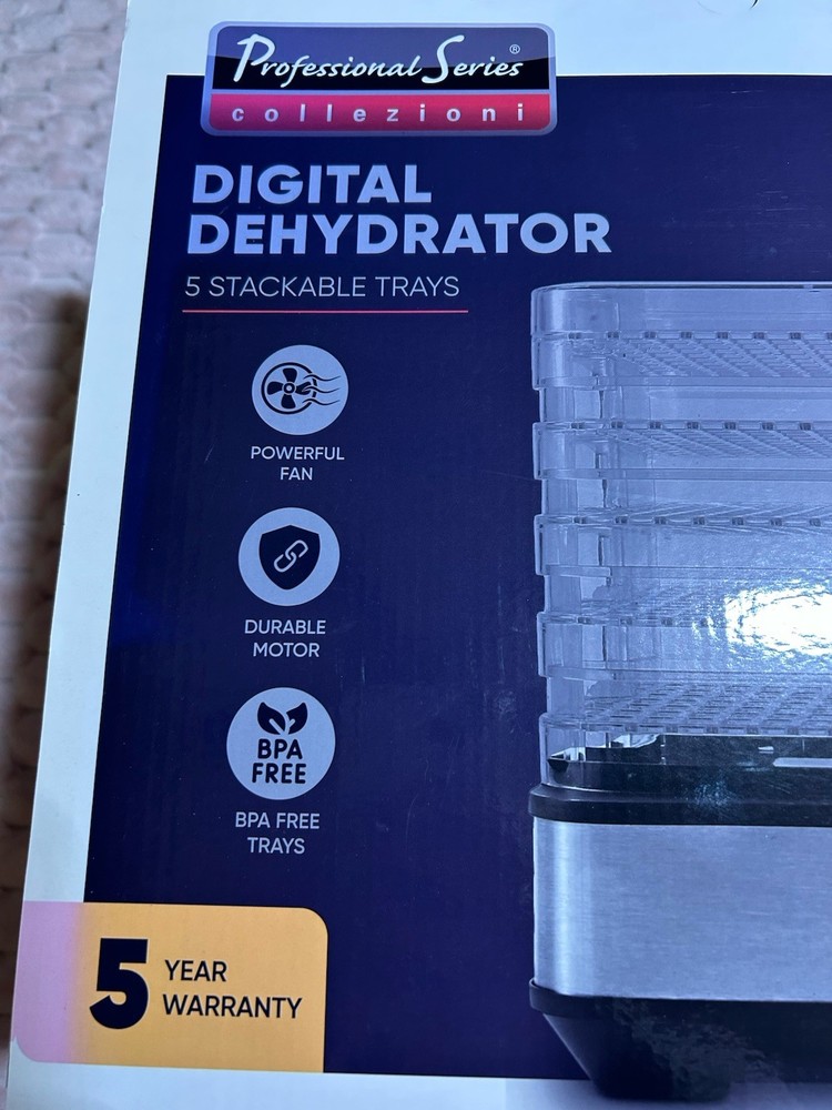 Professional SeriescollezioniDIGITALDEHYDRATOR5 STACKABLE TRAYS