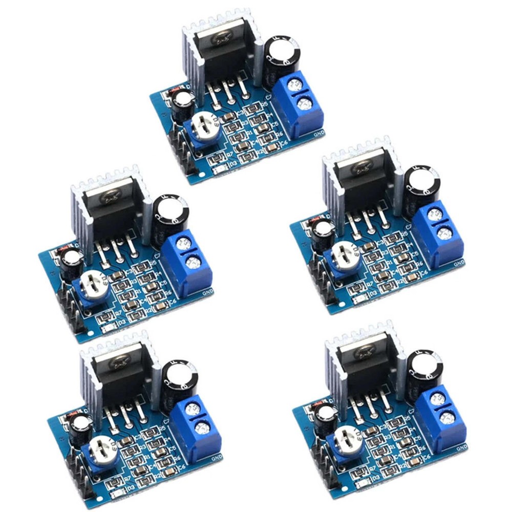 5Pcs Audio Amplifier Module Mono 18W Board 6-12V with Volume Adjust Control