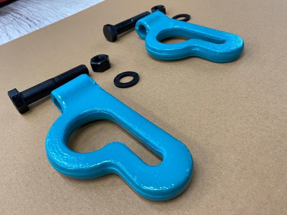 SET#89 - TWO (2) MO CLAMP STYLE #1450 Numerous Angle Puller (NAP) Frame Machine