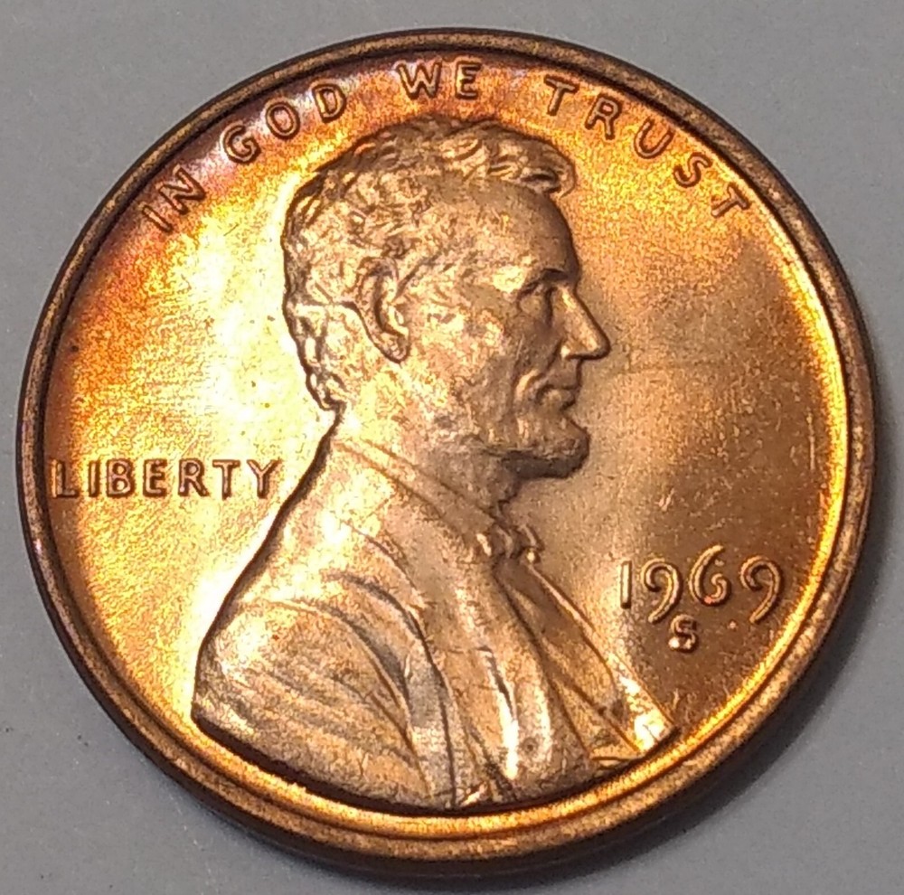 1969-S Choice to Gem Mint State ~ RB ~ Nice Toning