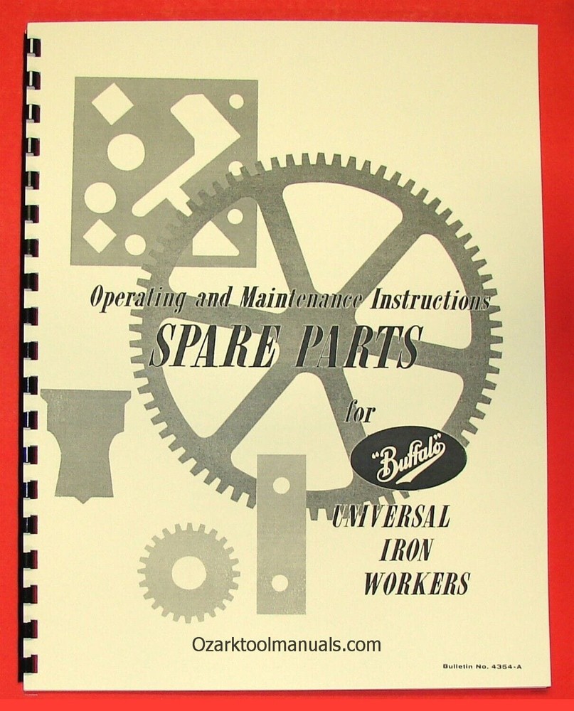 BUFFALO Universal Iron Workers Operator's & Part Manual 0107
