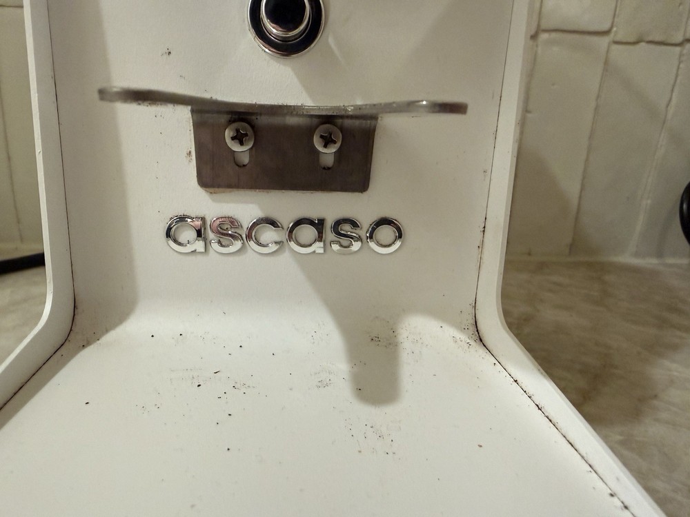Ascaso i-mini Burr Coffee Grinder White Adjustable Grind Espresso