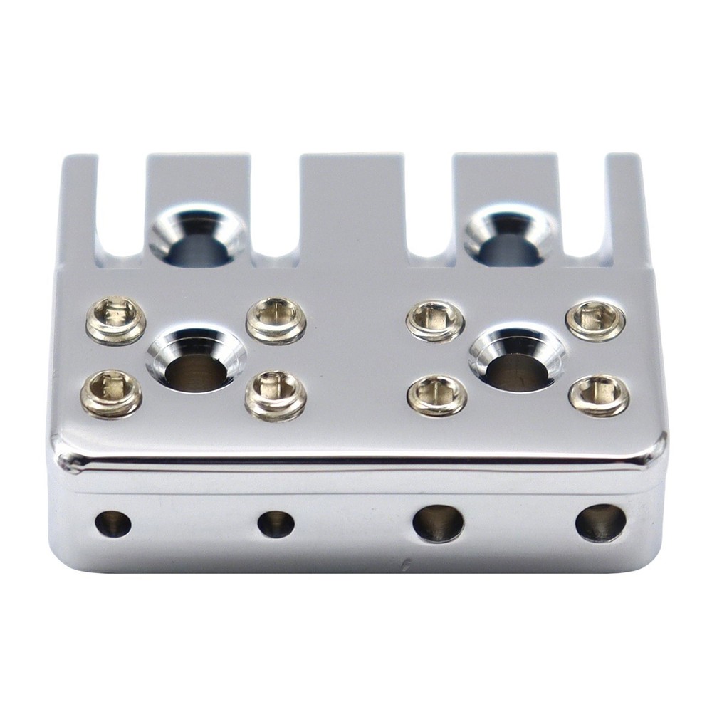 Brass 4 String Bass Bridge String Locks Headless Bass String Locking Silver