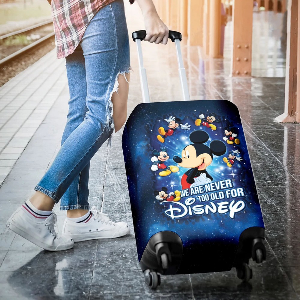 Personalized Mickey Mouse Luggage Cover, Mickey Mouse Suitcase Protector
