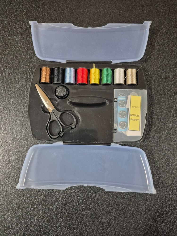 x3) Sewing Kits, with plastic containers/boxes