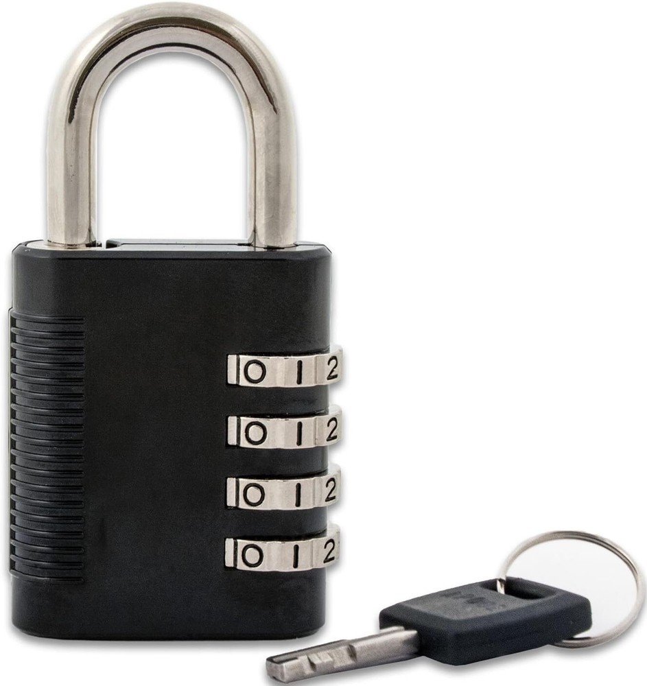 FJM Security SX-575 Locker Combination Padlock with Key Override and Code