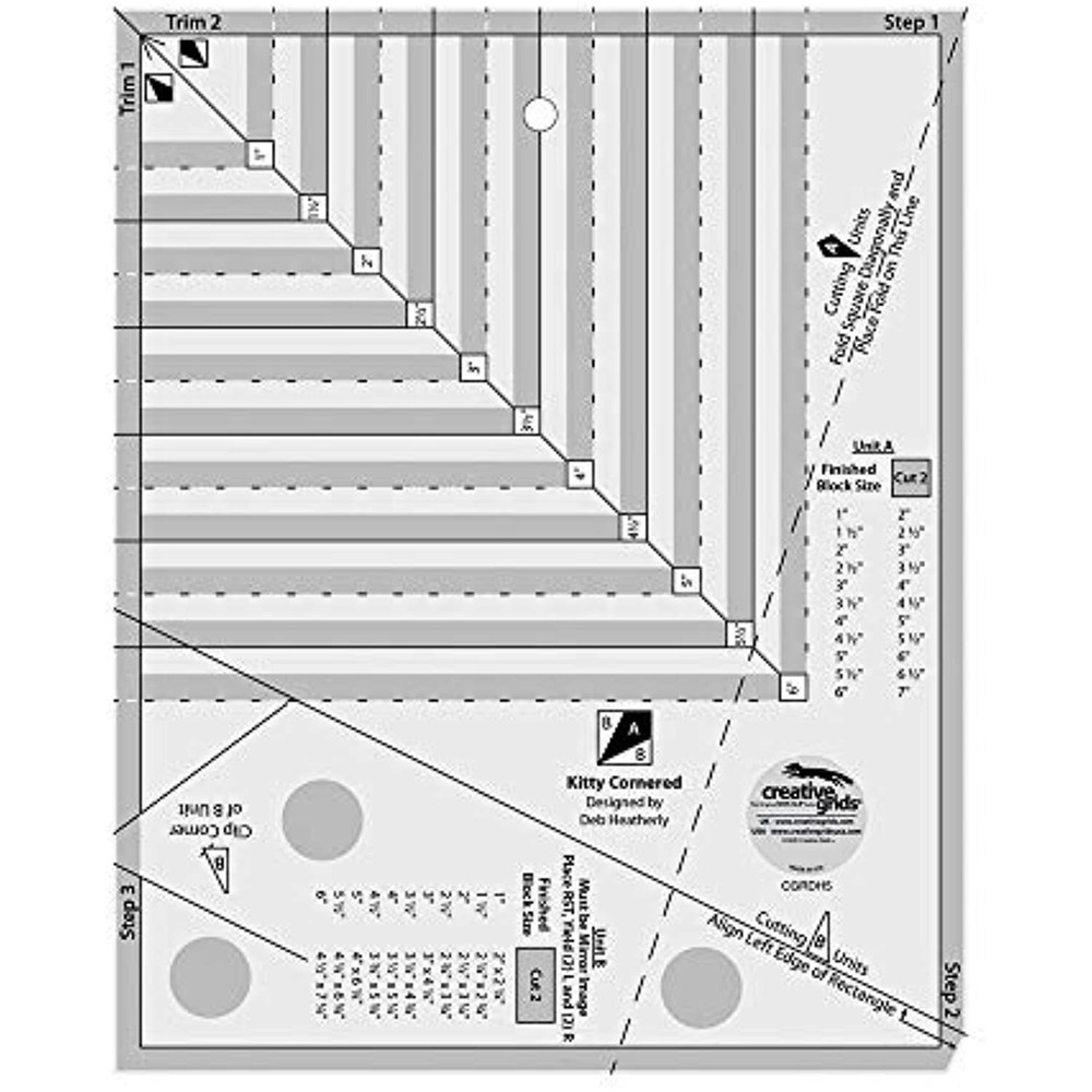 Creative Grids Kitty Cornered Ruler - CGRDH5