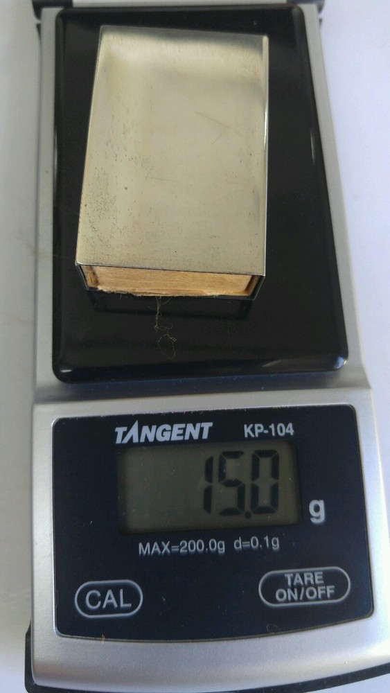 Vintage Sterling Silver 925 GORHAM Smooth Silver Matchbox Matches & Case