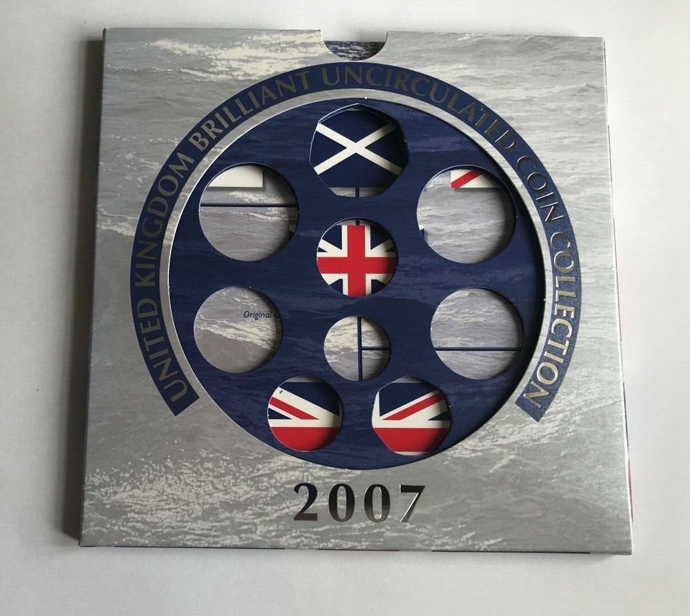 2007 Royal Mint Annual coin set Outer box and only NO COINS