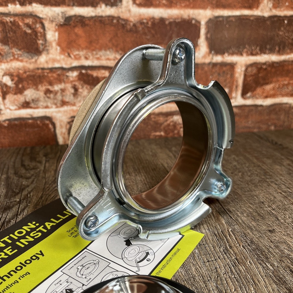 InSinkErator Polished Stainless Steel Sink Flange Quick Lock Design