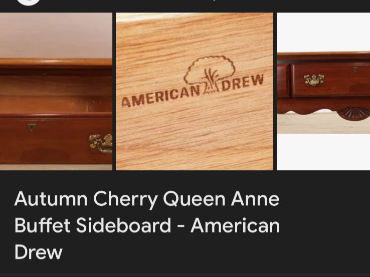 Autumn Cherry Queen Anne Buffet Sideboard - American Drew