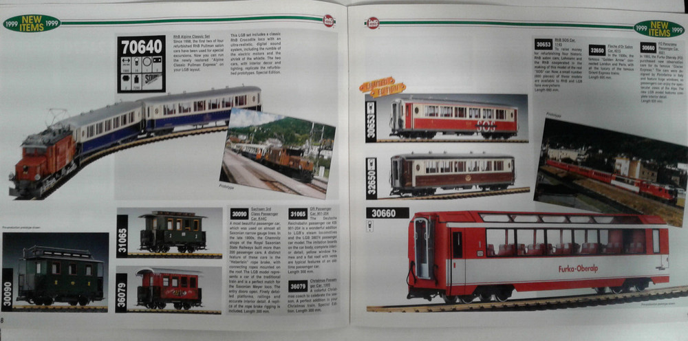 LGB NEW ITEMS 1999 CATALOG