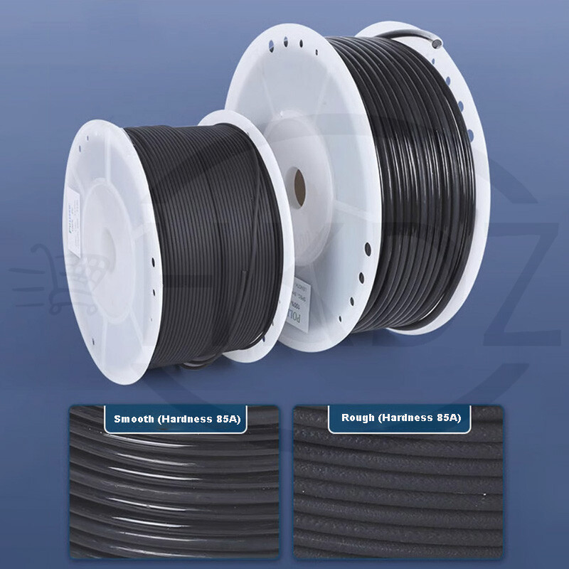 PU Solid Round Belts Polyurethane Drive Belting Diameter 2mm-12mm Smooth / Rough