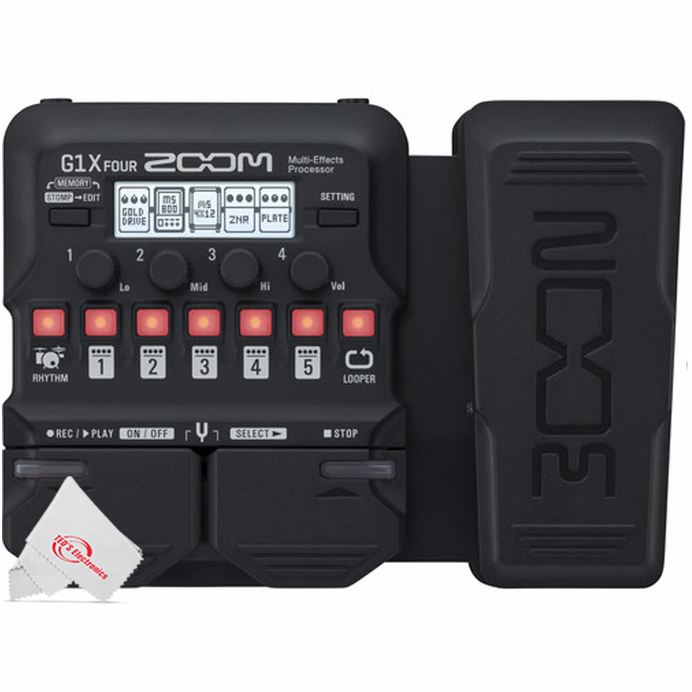 Zoom G1X Four Guitar Multi-Effects Processor With Built-In Expression Pedal