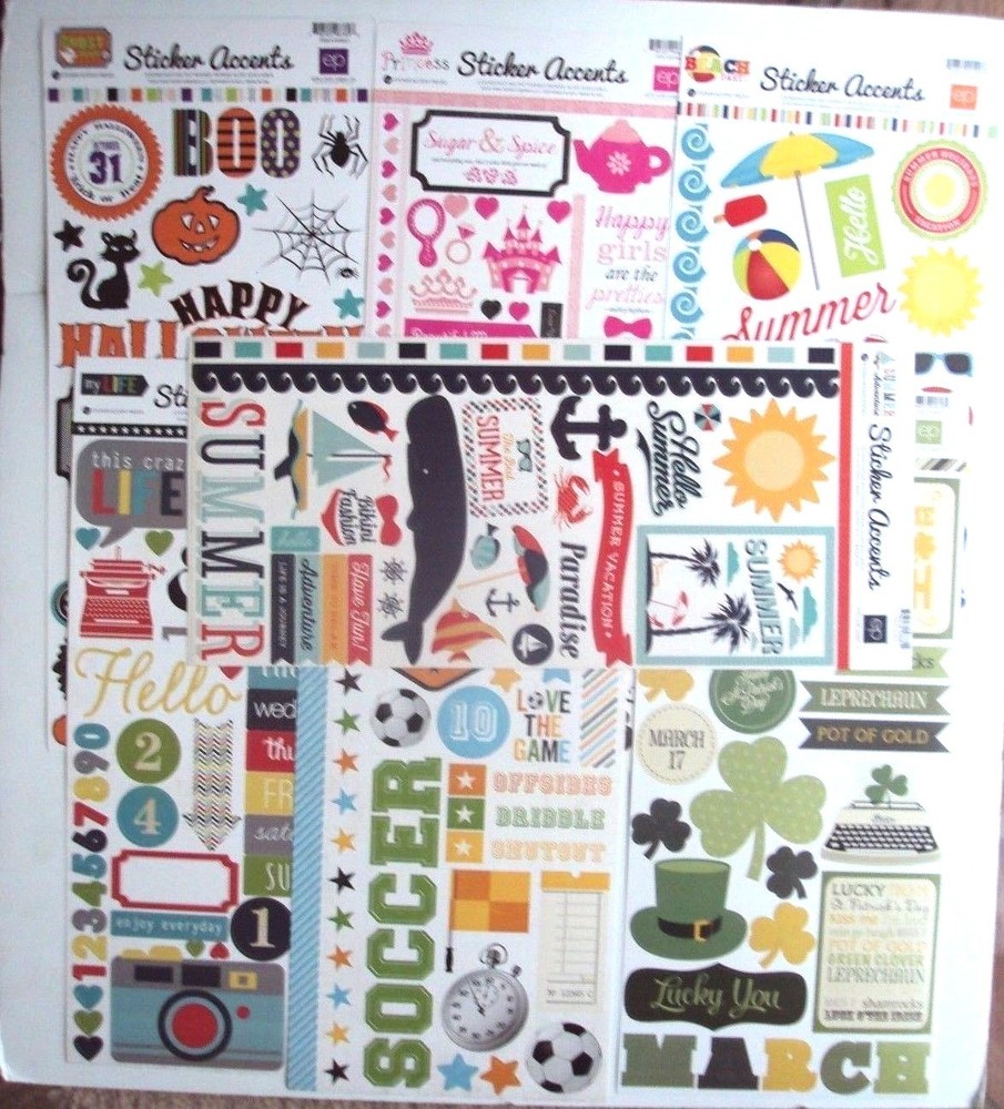 Echo Park Mega Sticker Value Kit #2, NEW