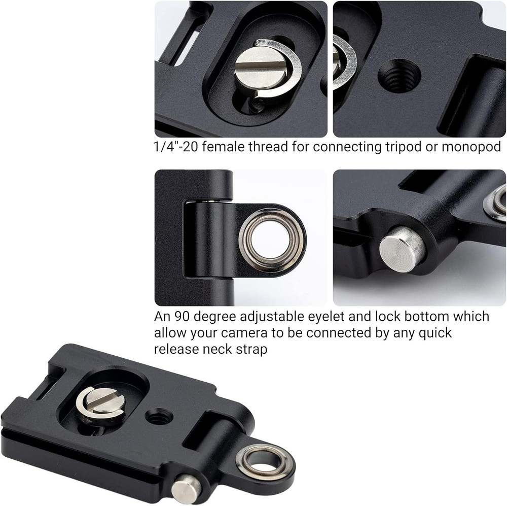40MM Universal Arca Swiss Quick Release Plate, Black