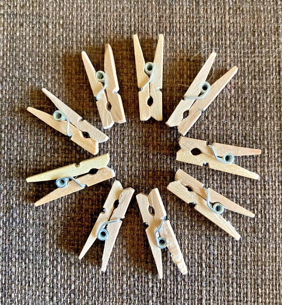 1" & 2" craft clothespins