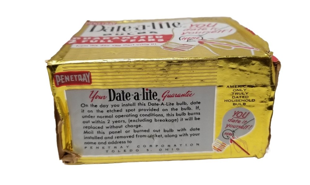 Penetray Date-A-Lite Bulbs Vintage