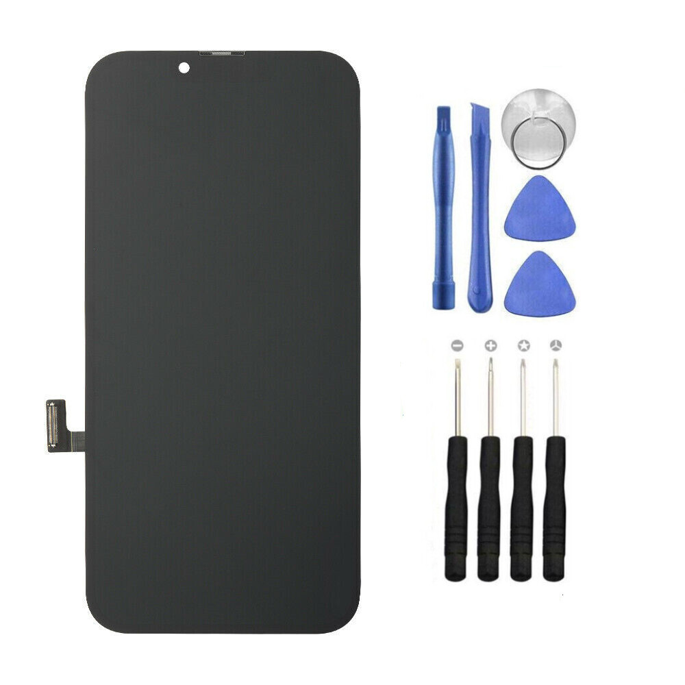 For iPhone 13 Soft OLED Display LCD Touch Screen Digitizer Frame Replacement Kit