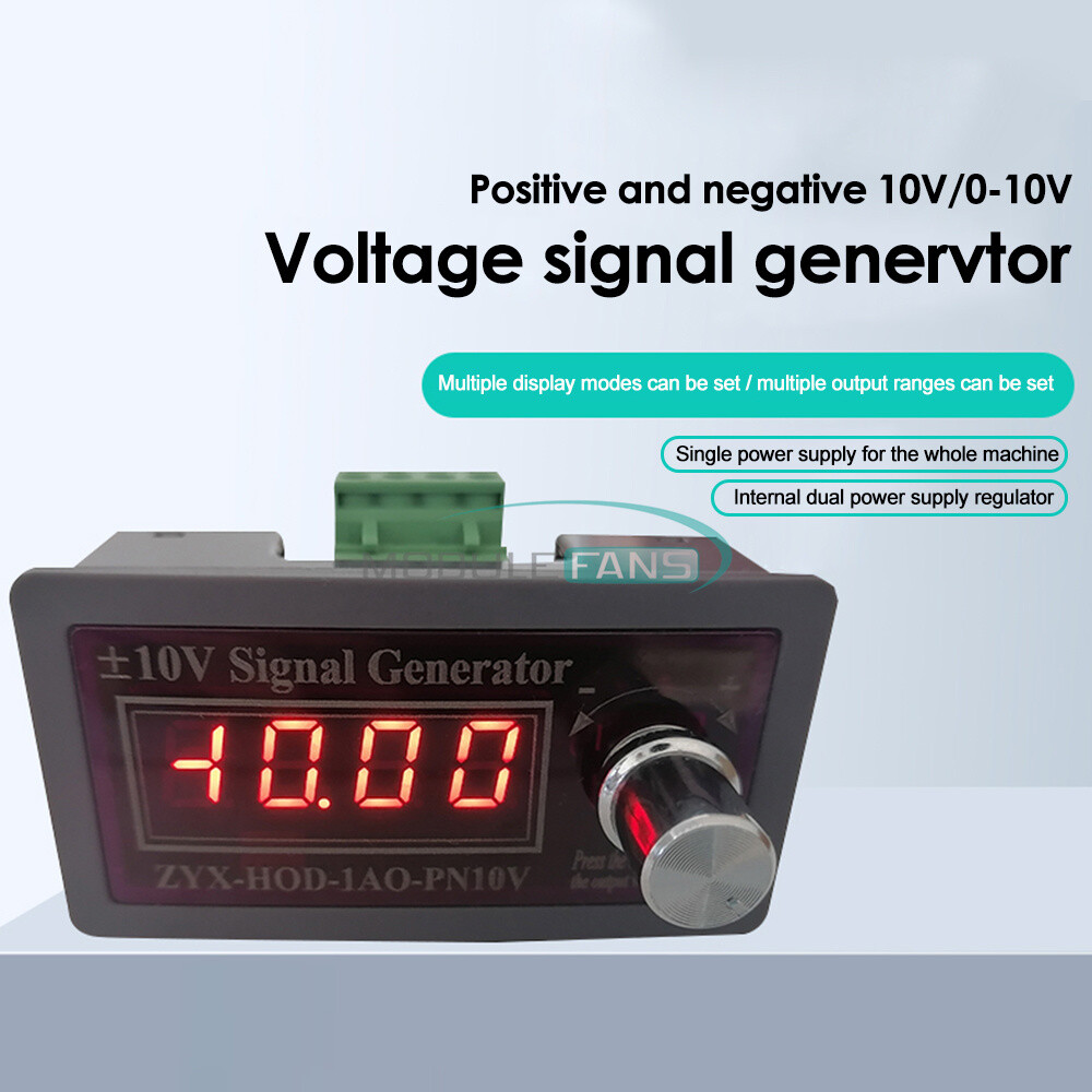 Digital 0-3.3V/0-10V/±10V Adjustable Signal Source Voltage Generator Transmitter
