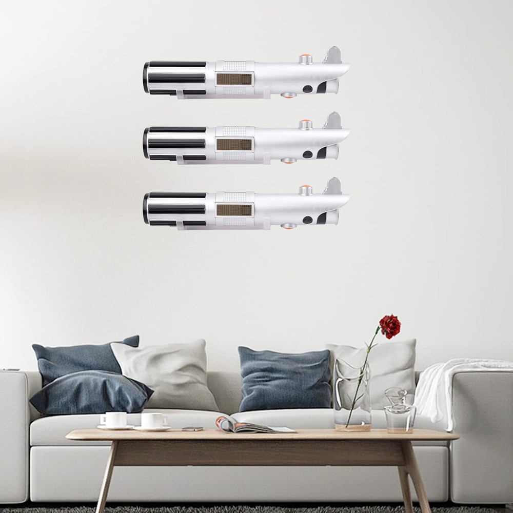 Horizontal Lightsaber Wall Mount Holder Light Saber Display Rack Hook Stand, Com