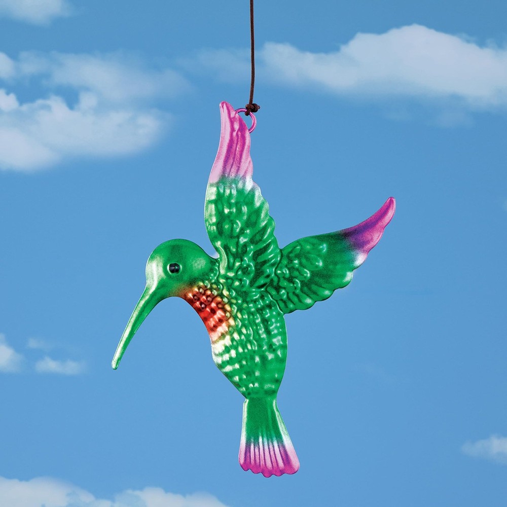 Solar Hummingbird Bell Windchime