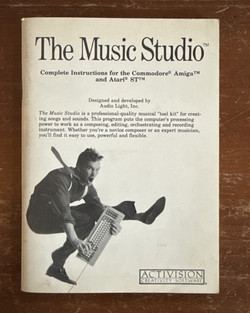 Commodore 64 synthesizer & Sequencer, The Music Studio Instructions Only