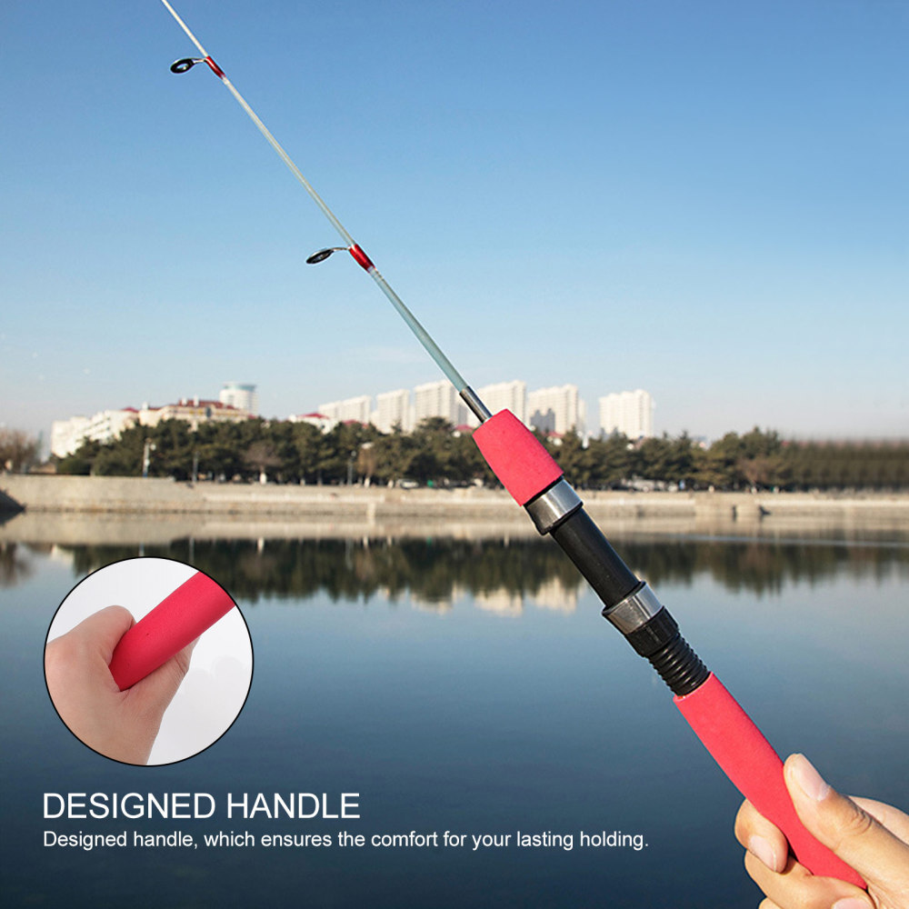 Baitcasting Ice Fishing Rod Lasting Use Comfortable Handle Solid