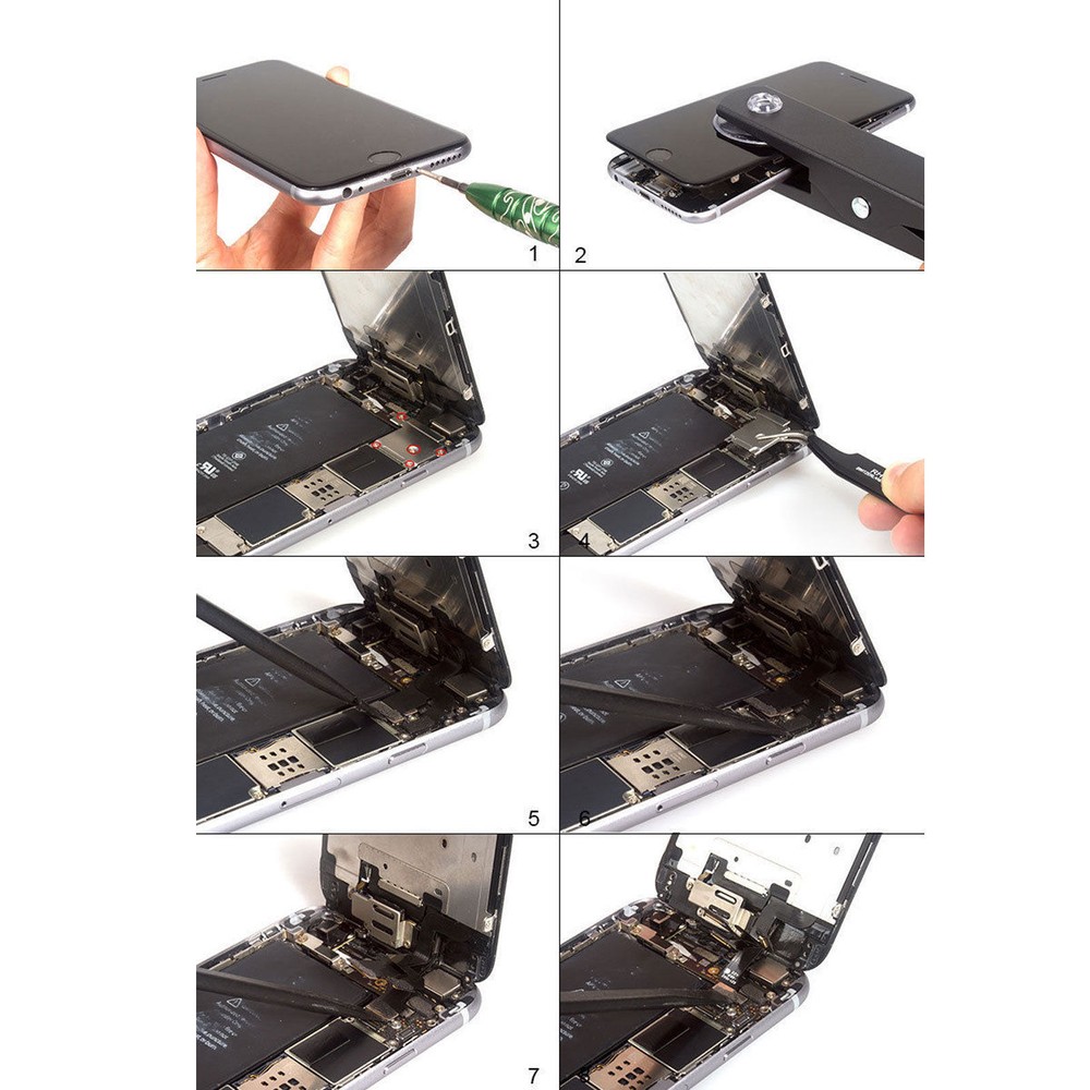 For iPhone 6S 8 6 7 Plus LCD Dispaly Touch Screen Complete Replacement + Button