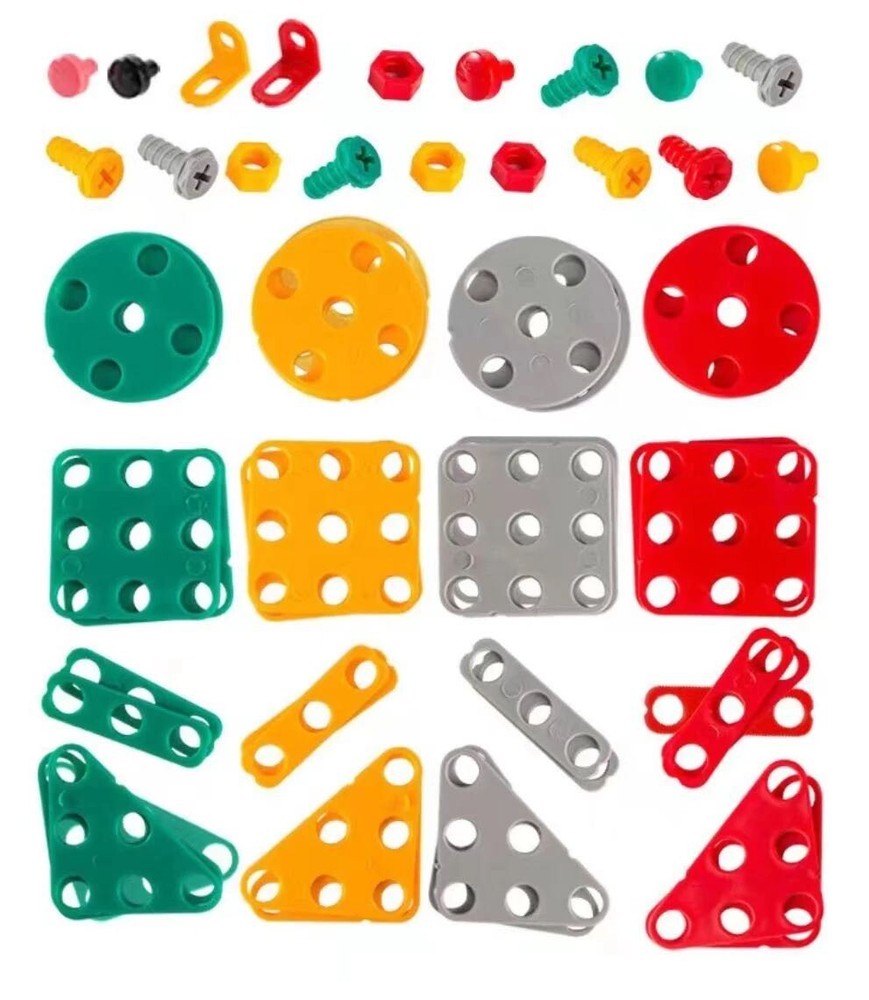 Creative Mosaic Puzzle Toy with Drill Screw Tool Set, 3D Creativity Kit Toy