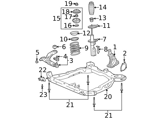 Genuine GM Suspension Control Arm Bushing 22688205