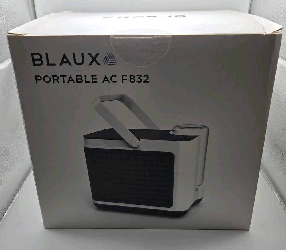 NIB BLAUX Portable AC F832 W/NIB Water Curtain Replacement 3 Speed Fan Sealed