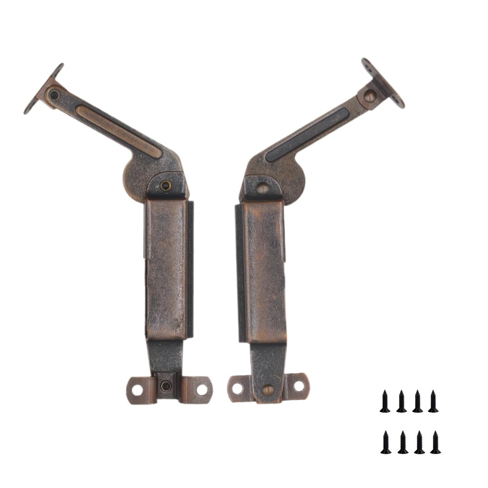 Self-Balancing Lid Support Hinges 1 Pair Left/Right Dark Bronze Tone