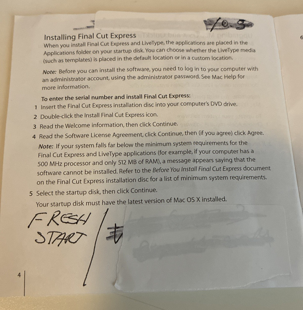 Apple Final Cut Express 4 HD Video Editing Software CIB Complete Mac