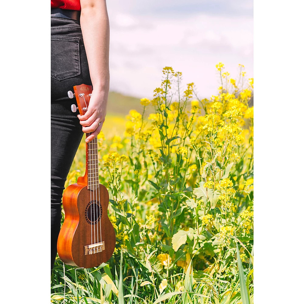 Kala Satin Mahogany Soprano Ukulele No Binding