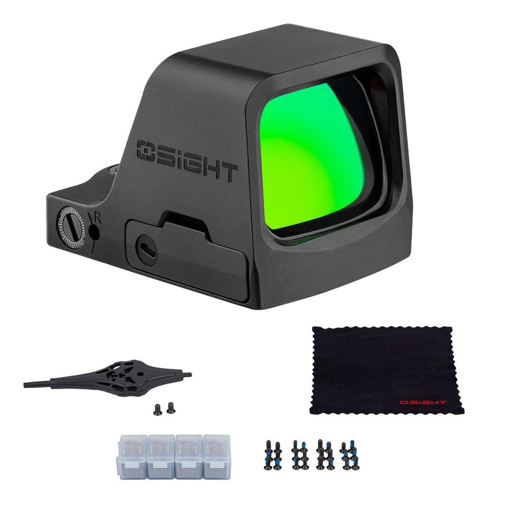 Osight C Open Green Dot Sight with 3 MOA Dot & 32 MOA Circle Reticle