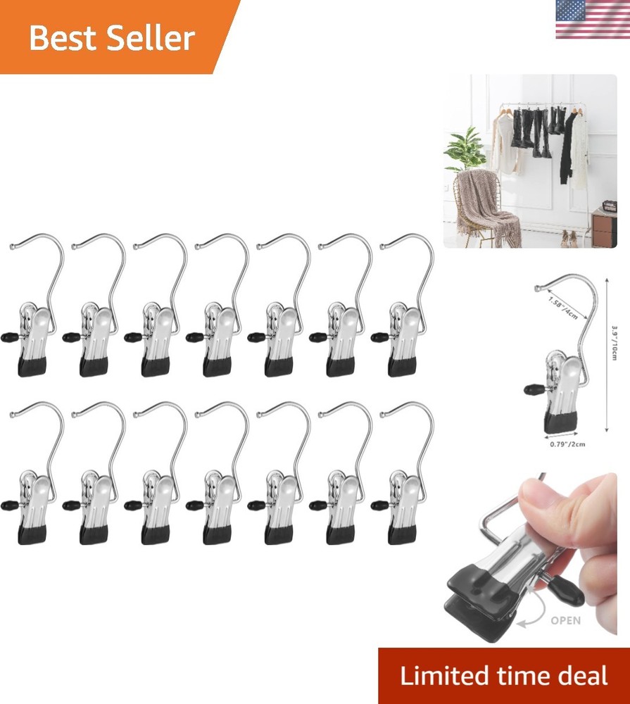30 Pack Durable Hangers with Anti-Slip Grip - Versatile Space Savers for Closets