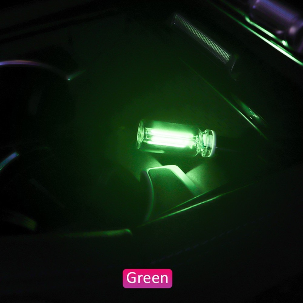 Touch Control Car USB LED Green Light Atmosphere Night Light Dimmable New