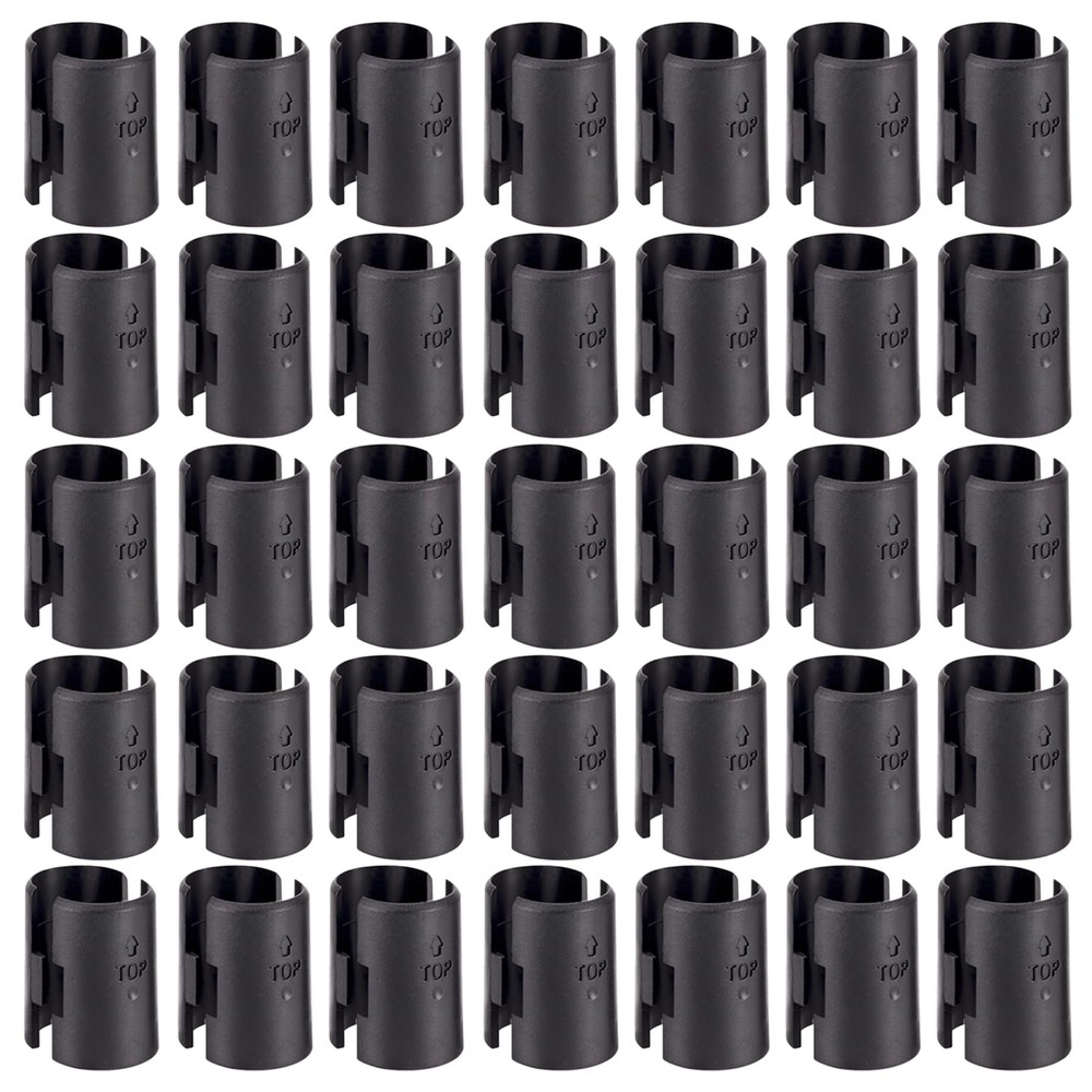 54 Pack Plastic Wire Shelf Clips for 1 Inch Posts Wire Shelving System