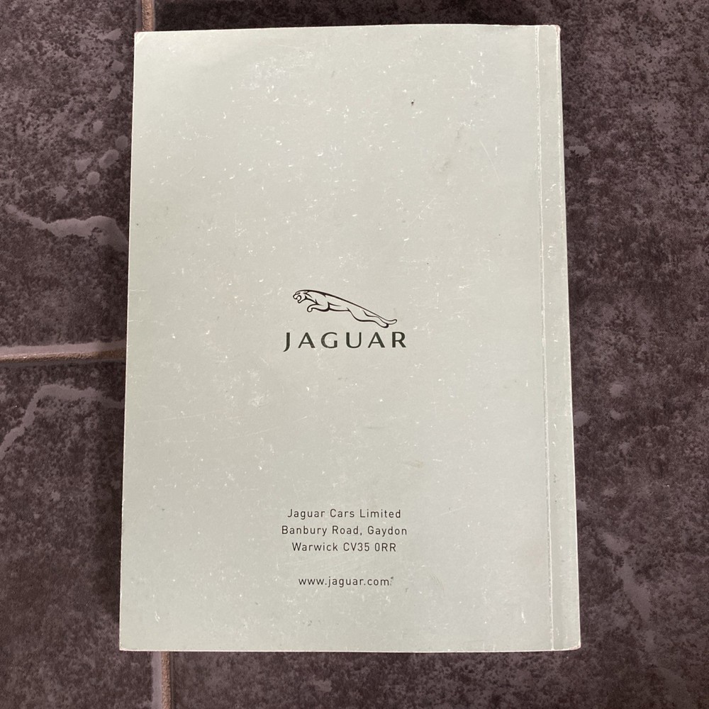 Jaguar X - Type Owners Handbook