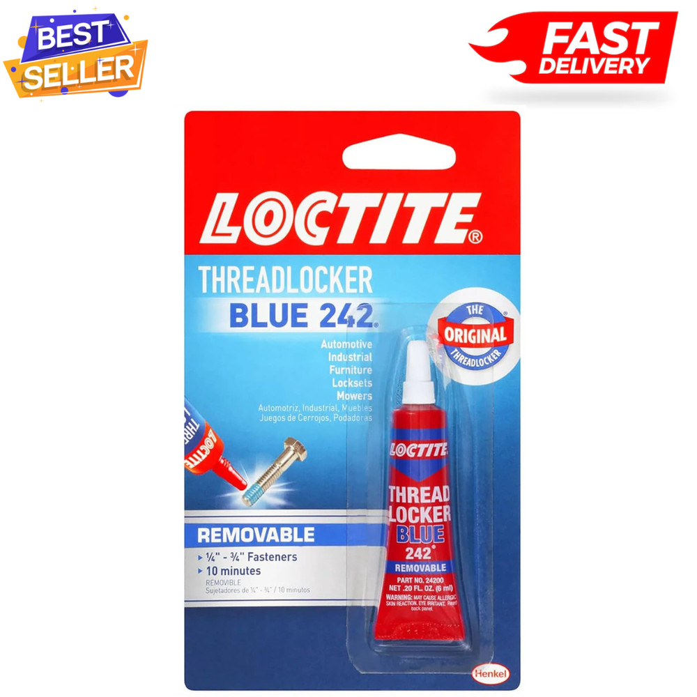 Loctite Threadlocker Blue - 242 6 ml, 1 Pack
