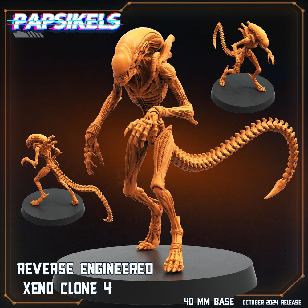 Reverse Engineered Xeno Clones - Resin Sci Fi Alien Predator Mini | Papsikels