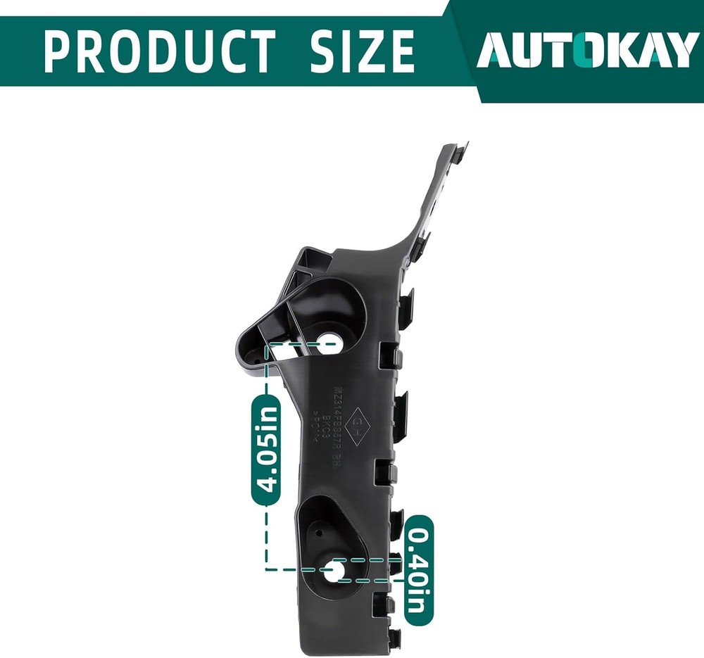 Bumper Retainers Brackets Mounting Kit Front Driver and Passenger Side for 3 & 3