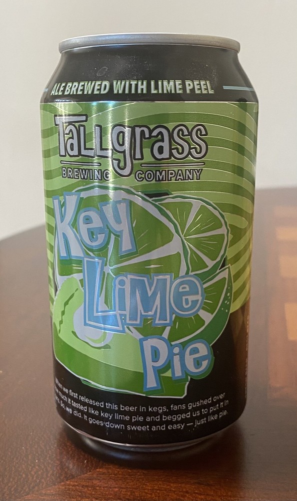 Tallgrass Brewing Key Lime Pie Empty Beer Can Bottom Opened 