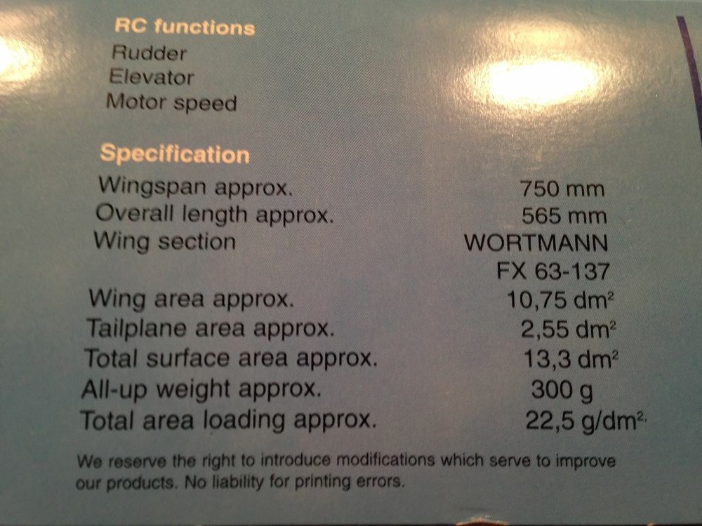 Graupner Mini Piper RC Airplane ARF Kit